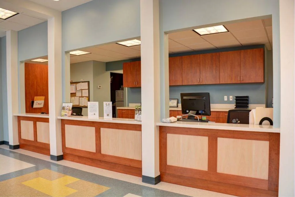 The Pediatric Care Center entrance in Bristol, Connecticut